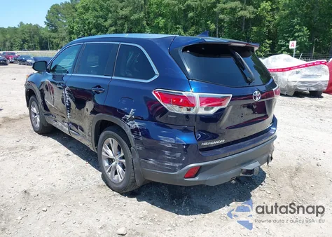 2015 Toyota Highlander Xle V6 from USA, damaged, VIN 5TDJKRFHXFS213687